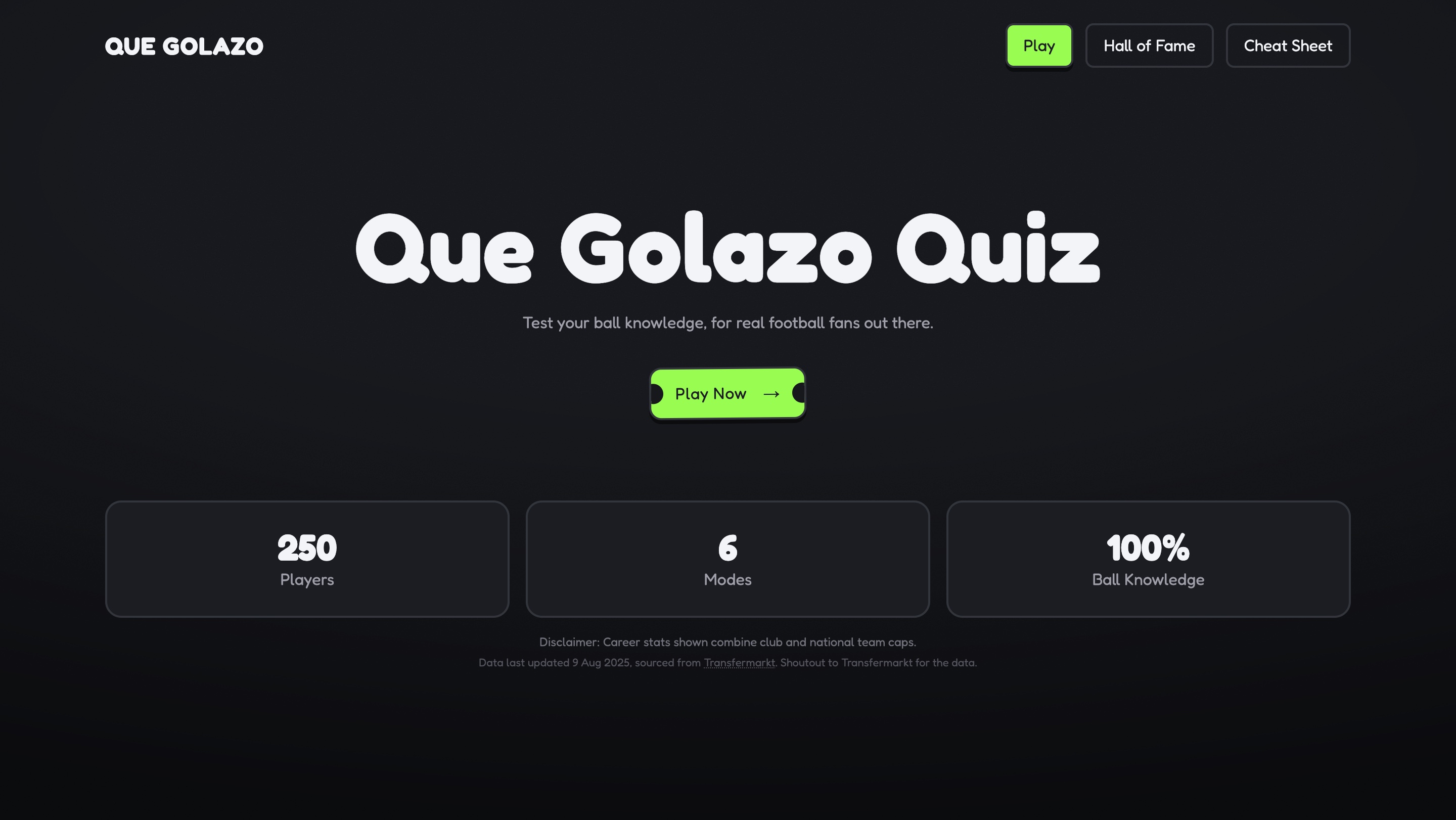 QueGolazo Quiz